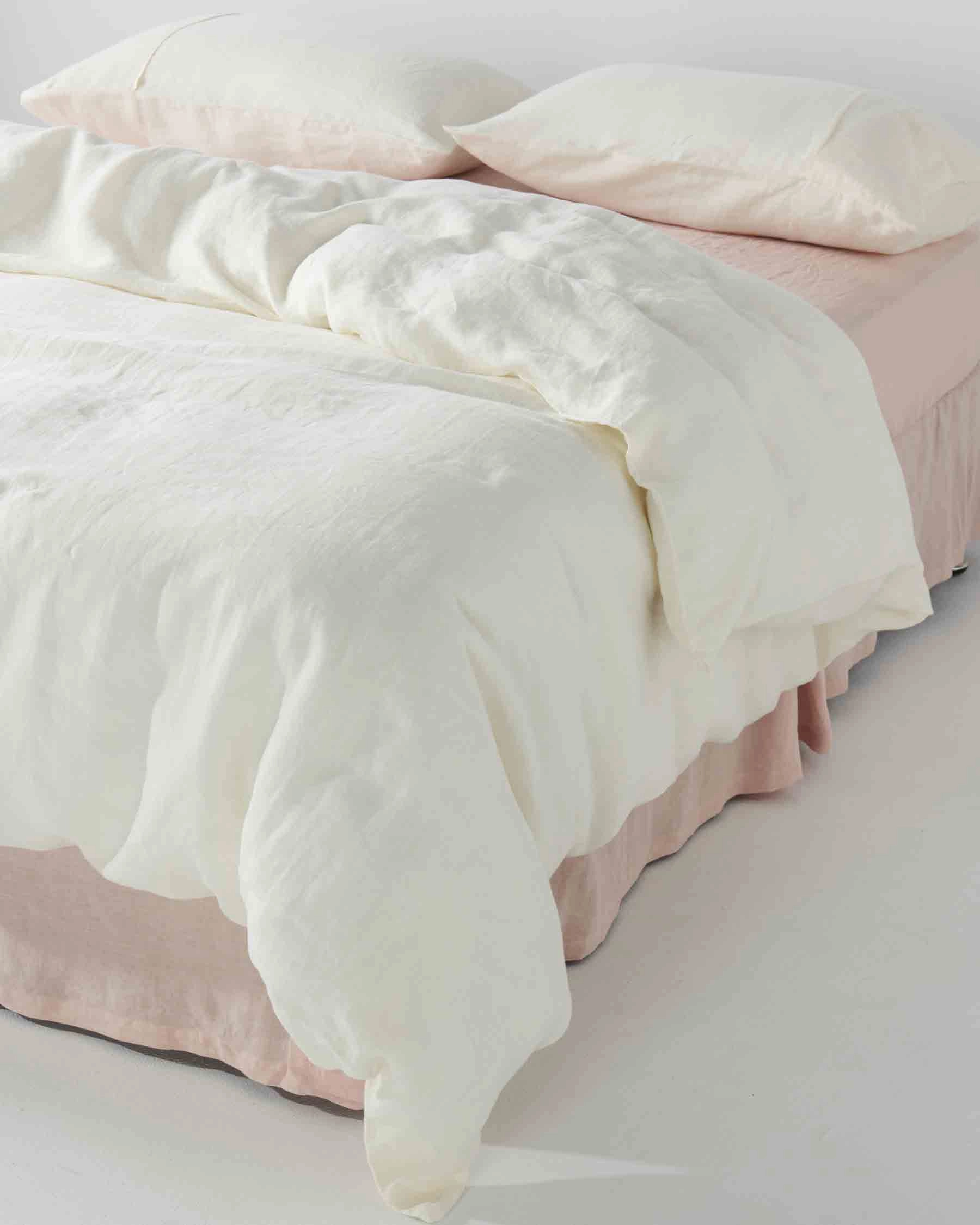 Cloud Dancer Linen Quilt Cover (US)