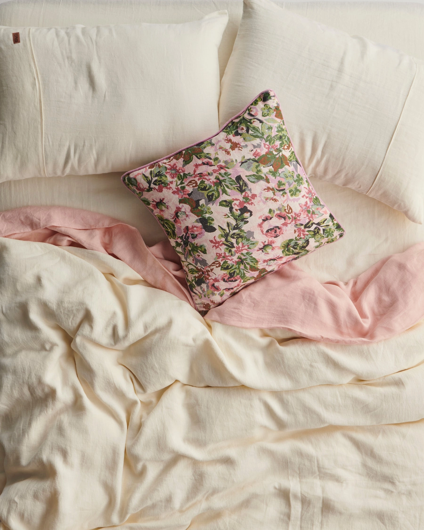 Cloud Dancer Linen Quilt Cover (US)