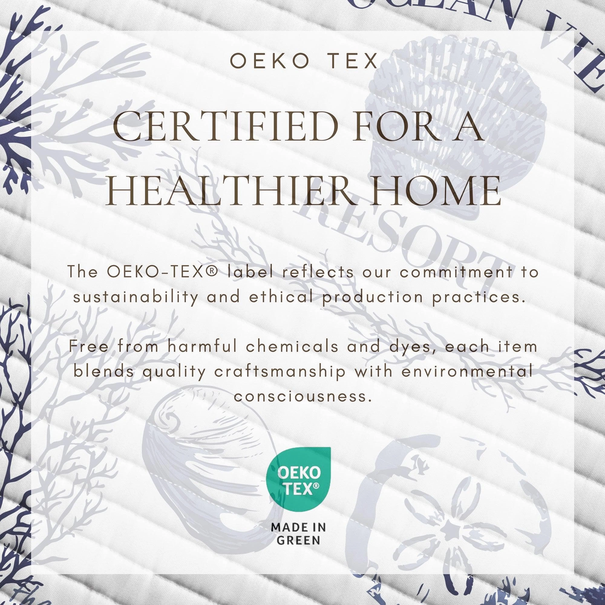 Coastal Printed Cotton Quilt Set - Calypso Collection