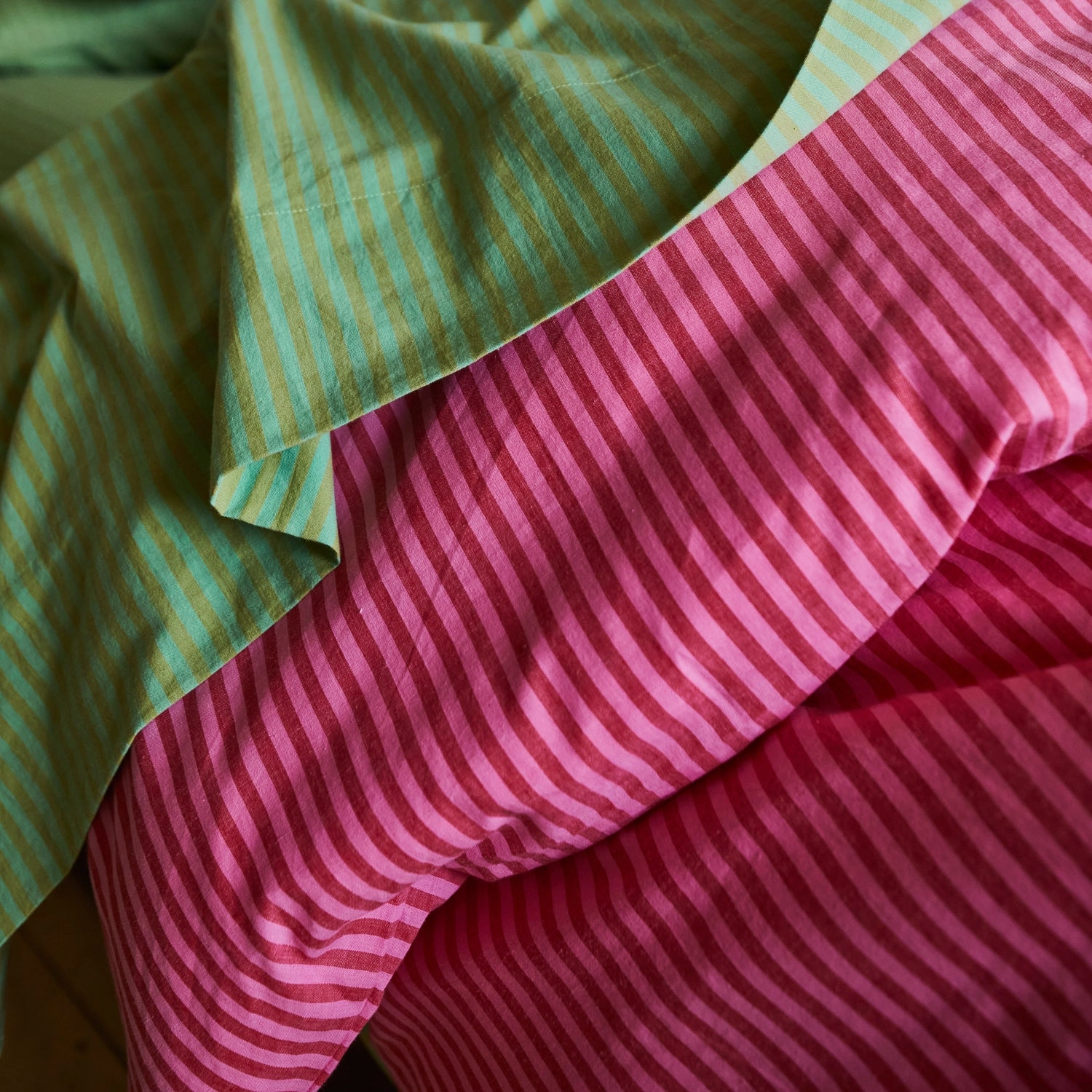 Cordell Cotton Quilt Cover - Scarlet
