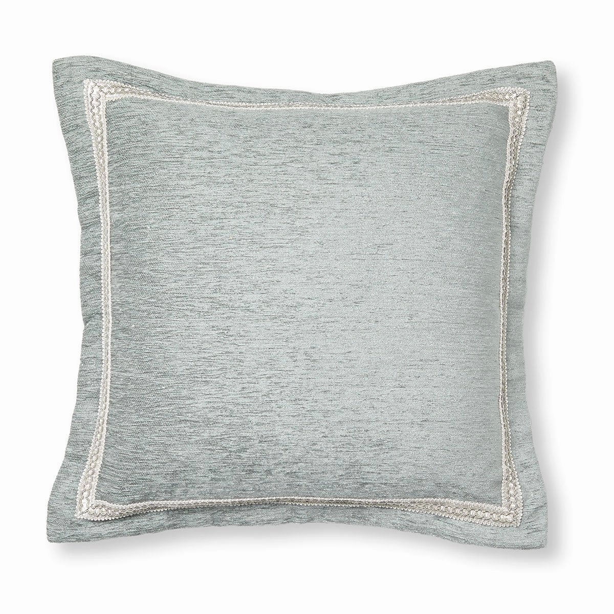Coronet Sage Square Filled Cushoin By Davinci