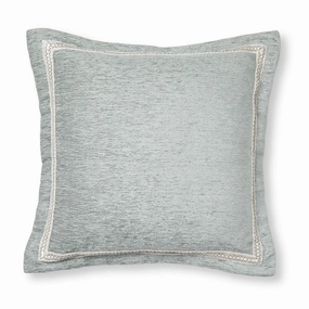 Coronet Sage Square Filled Cushoin By Davinci