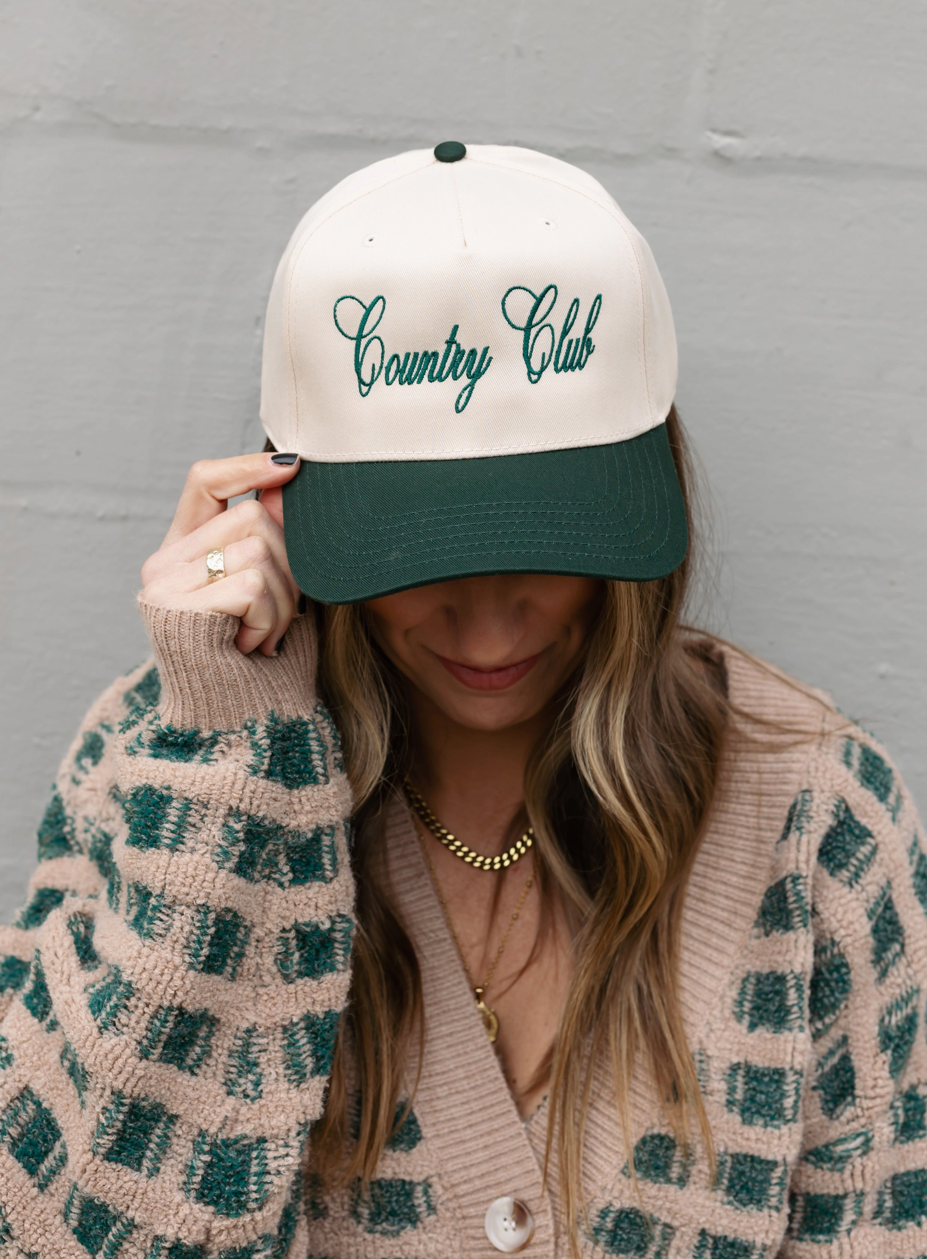 Country Club Embroidered Trucker Hat