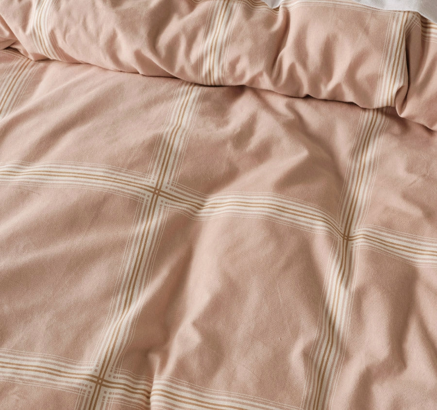 Covent Printed Flannelette Cotton Quilt Cover Set Range