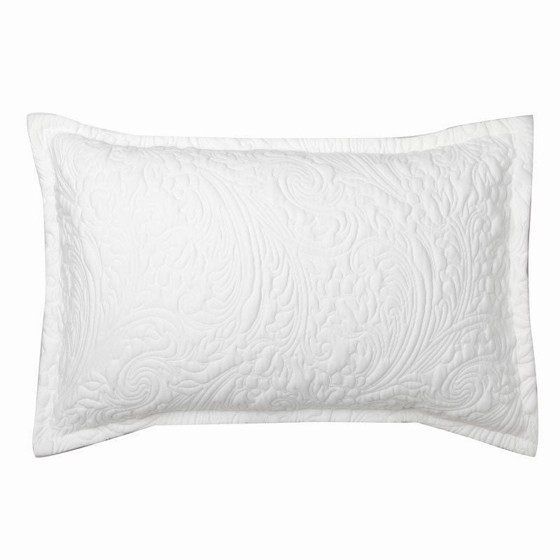 Delaney White Pillowcase Pair by Logan & Mason Ultima Collection