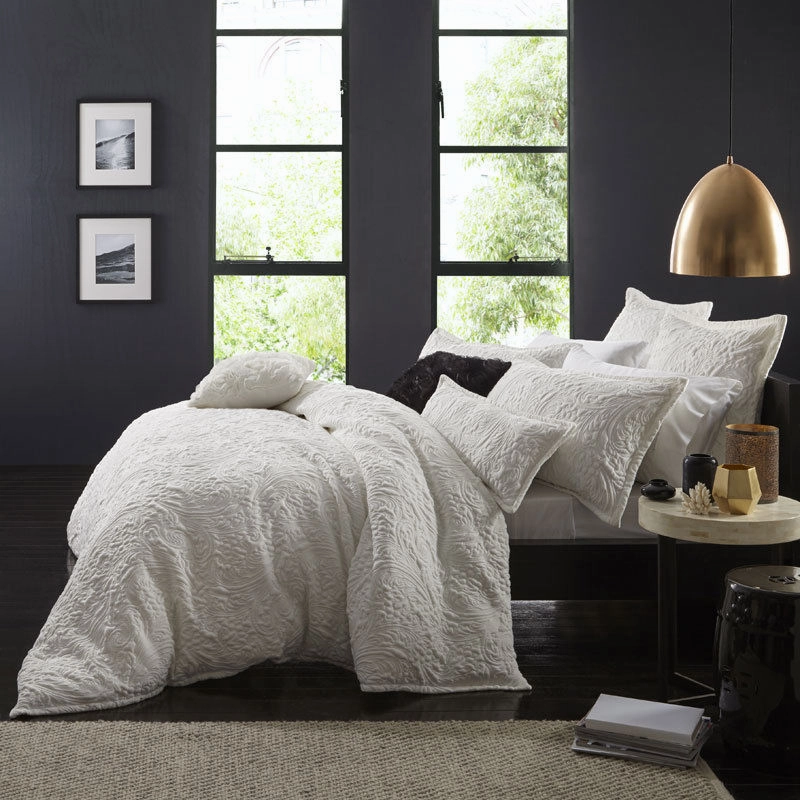 Delaney White Pillowcase Pair by Logan & Mason Ultima Collection