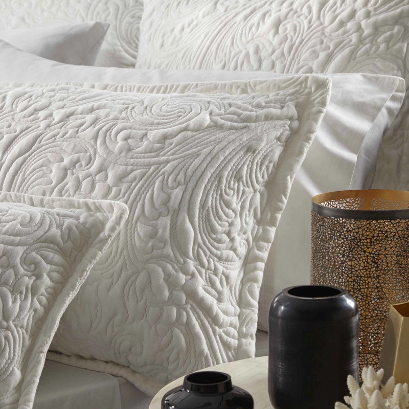Delaney White Pillowcase Pair by Logan & Mason Ultima Collection
