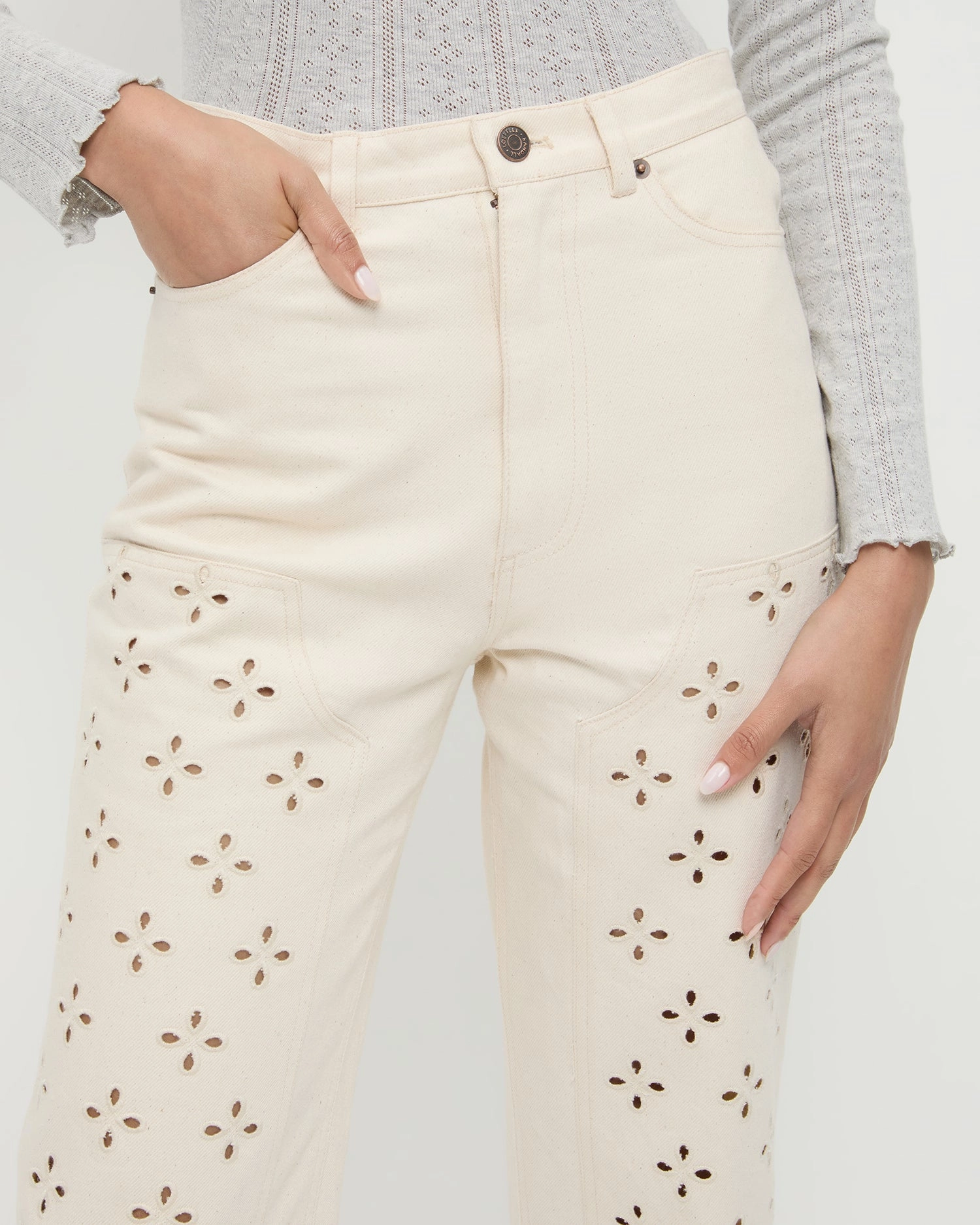 Demi Embroidered Pant