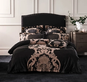 Dionisia Quilt Cover Set Range Black