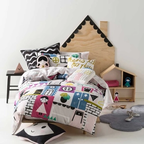 Dollhouse Quilt Cover Set by Hiccups
