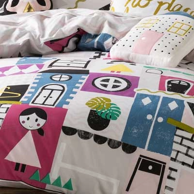 Dollhouse Quilt Cover Set by Hiccups
