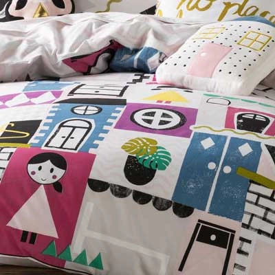 Dollhouse Quilt Cover Set by Hiccups