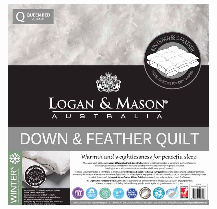 Down & Feather Quilt 42/58 by Logan & Mason