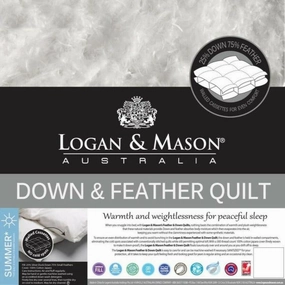 Down and Feather Quilt 25/75 by Logan & Mason
