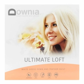 Downia Ultimate Loft White Goose Down & Feather Quilt