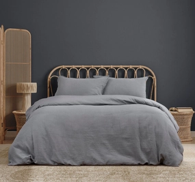 Earth Quilt Cover Set Range Grey