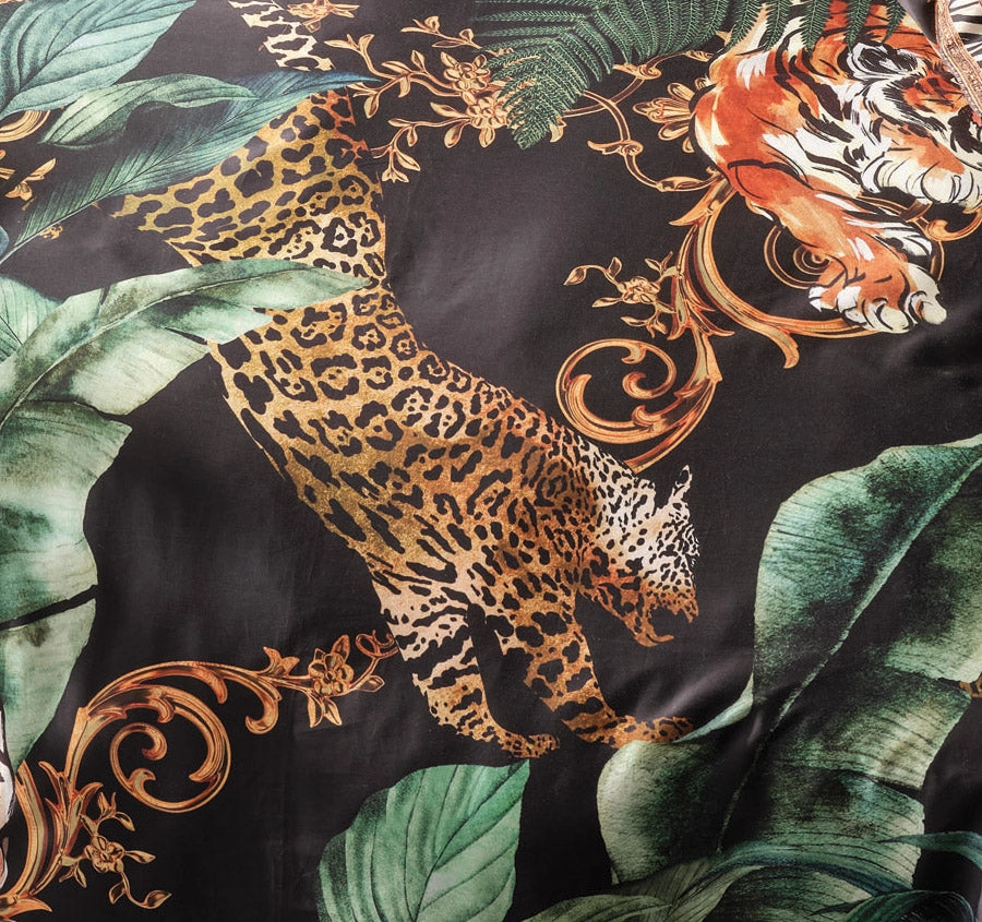Easy Tiger Quilt Cover Set Range Black