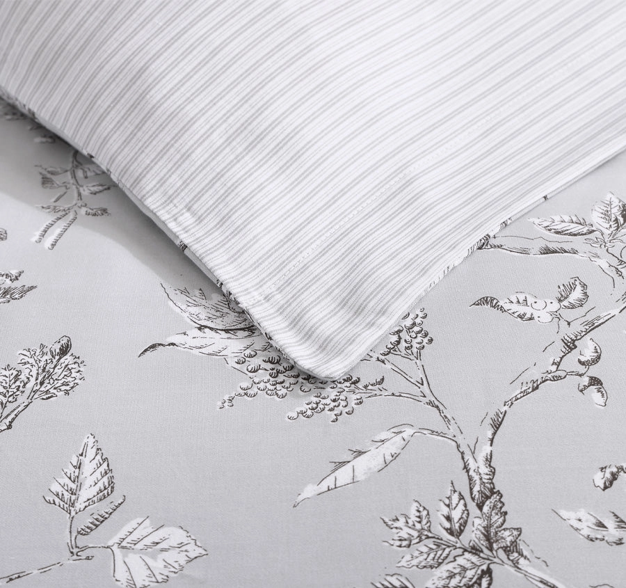 Elderwood Quilt Cover Set Range Steel