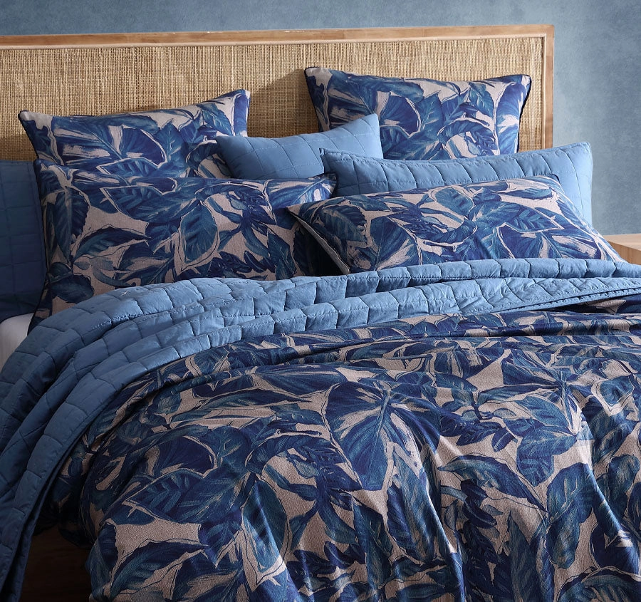 Elio Quilt Cover Set Range Blue