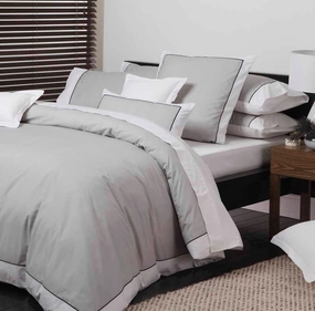 Essex Pewter Quilt Cover Set by Logan & Mason