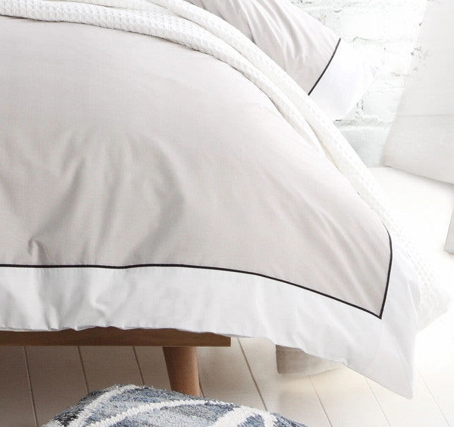 Essex Stone Quilt Cover Set by Logan & Mason