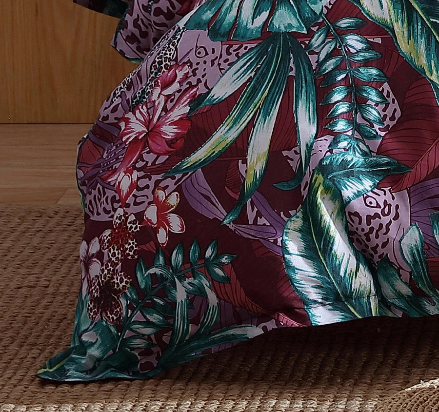 Etta Quilt Cover Set Range Plum