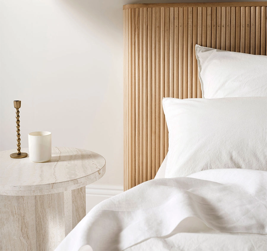 Evie Organic Cotton Quilt Cover Range White