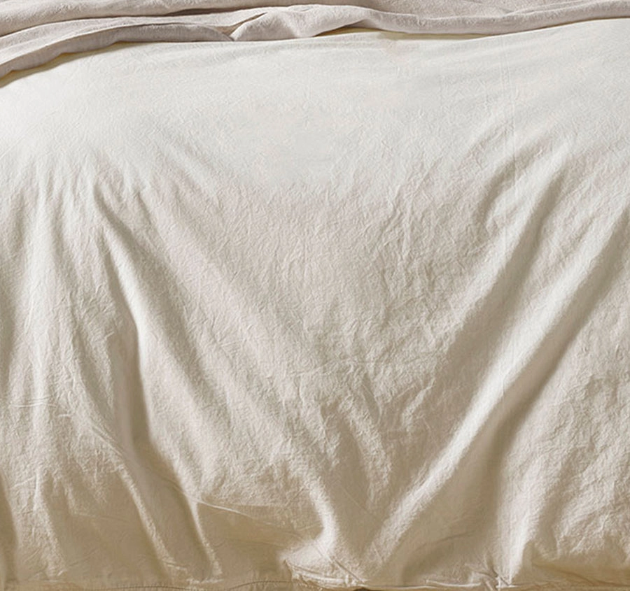 Evie Organic Cotton Quilt Cover Range White