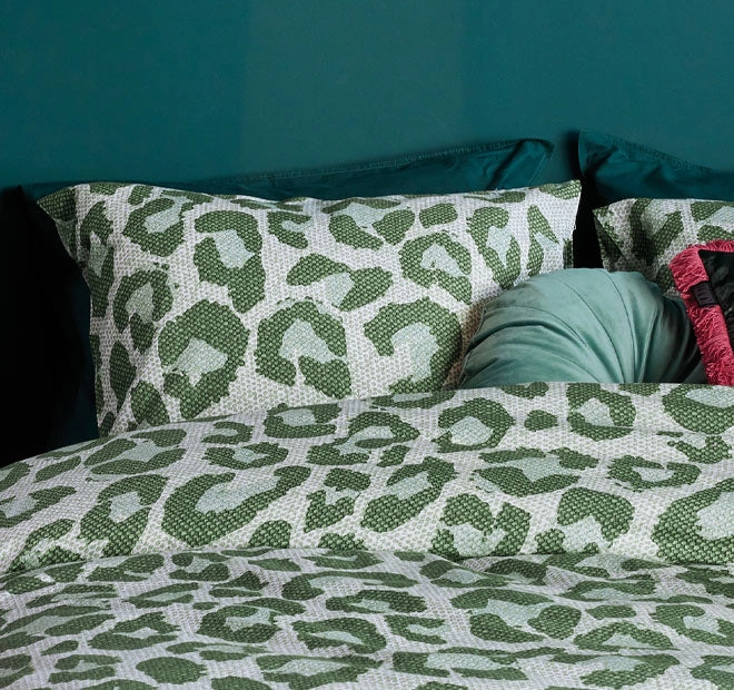 Fabrice Quilt Cover Set Range Green