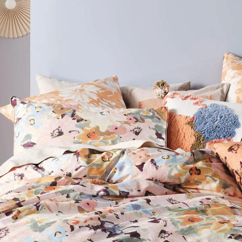 Fergie Peony 45 x 45cm Filled Cushion by Linen house