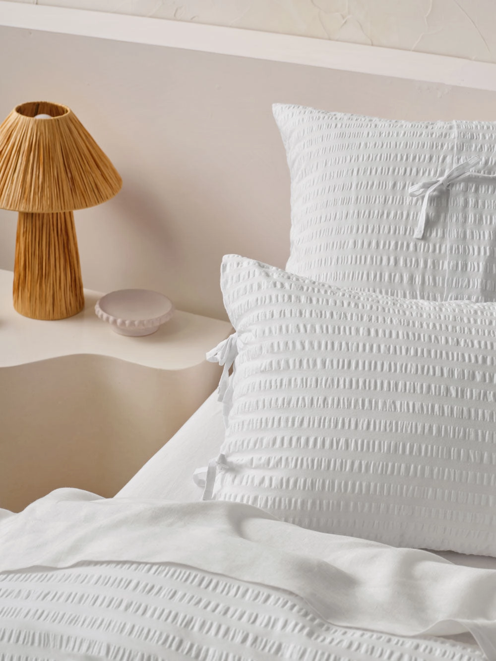 Ferrara White Cover Set by Linen House