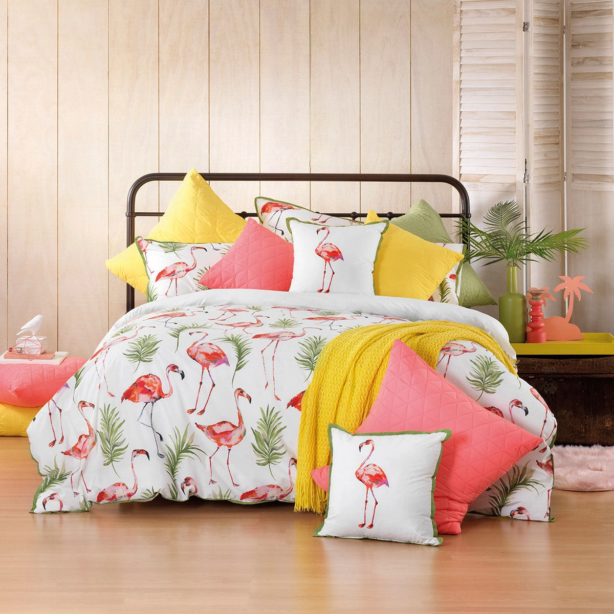 Flamingo Cushion by Bianca 43 x 43cm