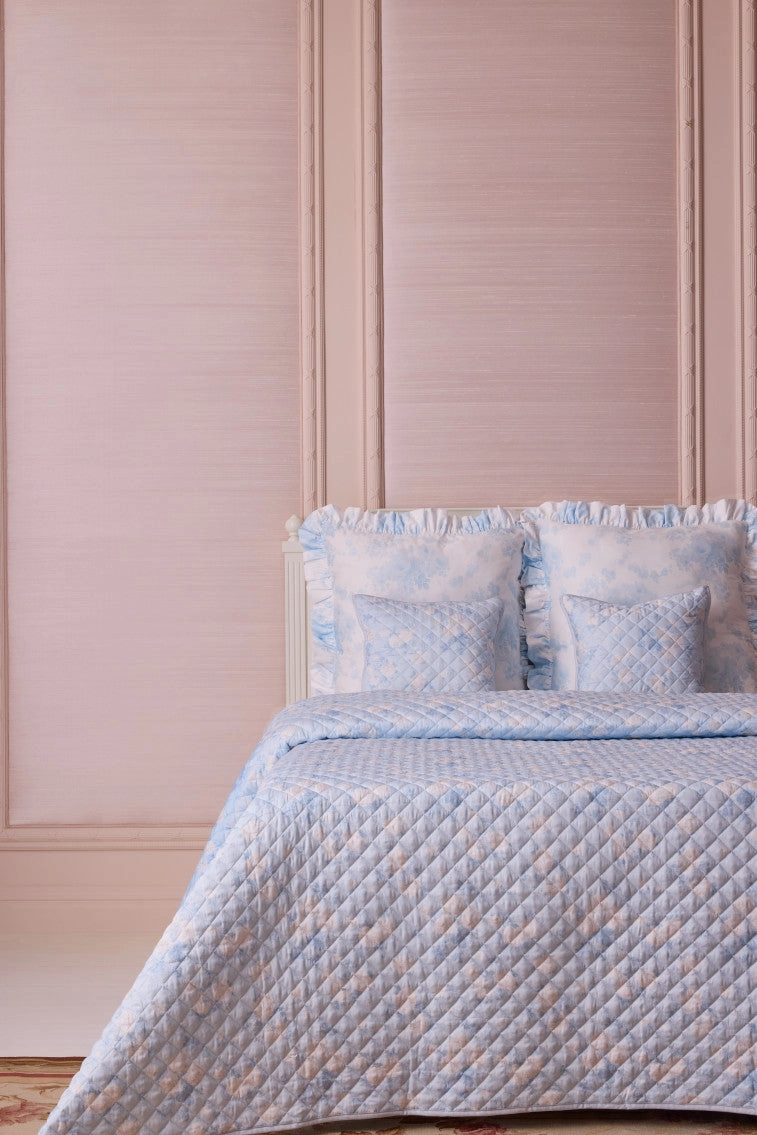 Floral Quilted Pillow