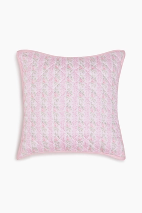 Floral Quilted Pillow