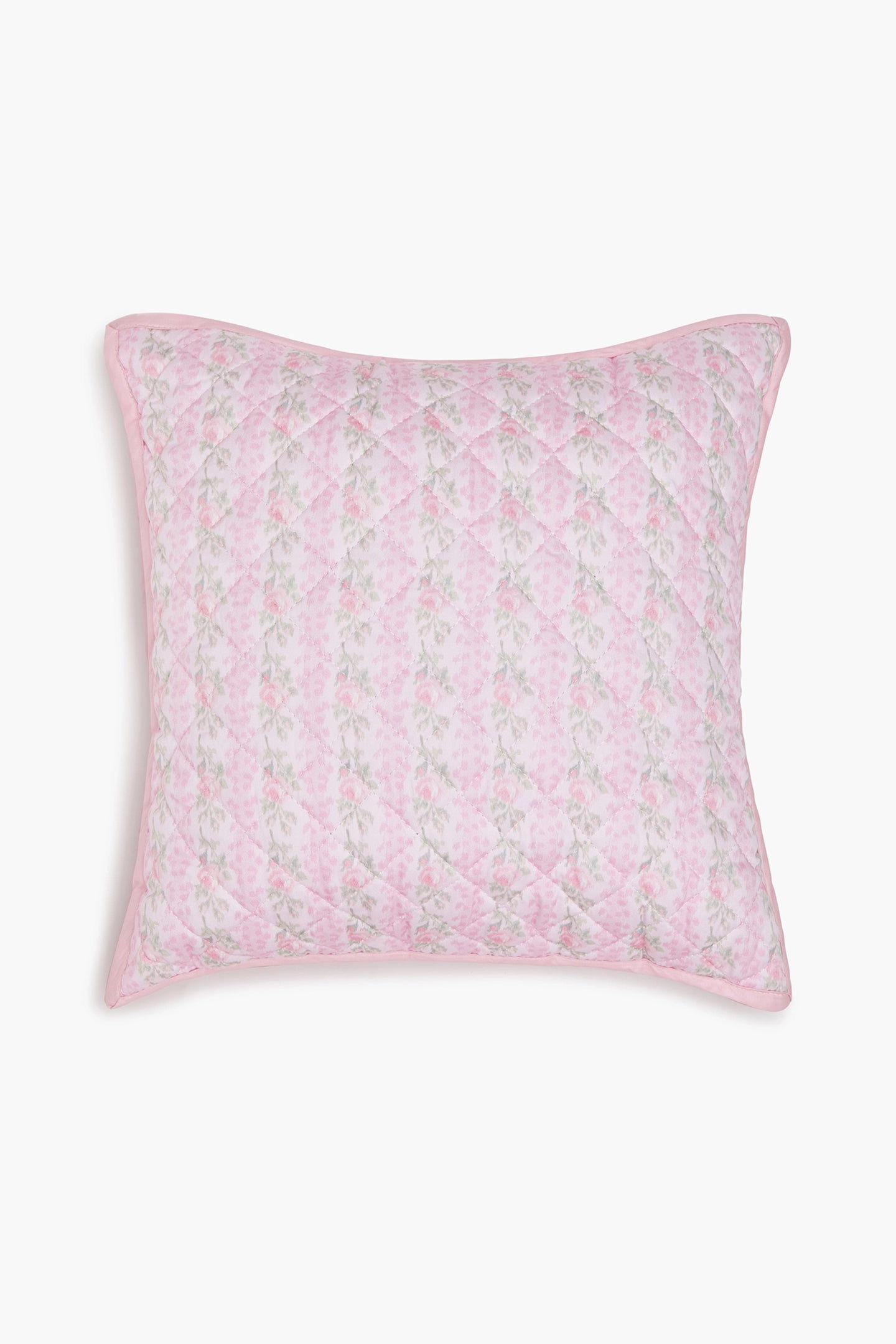 Floral Quilted Pillow