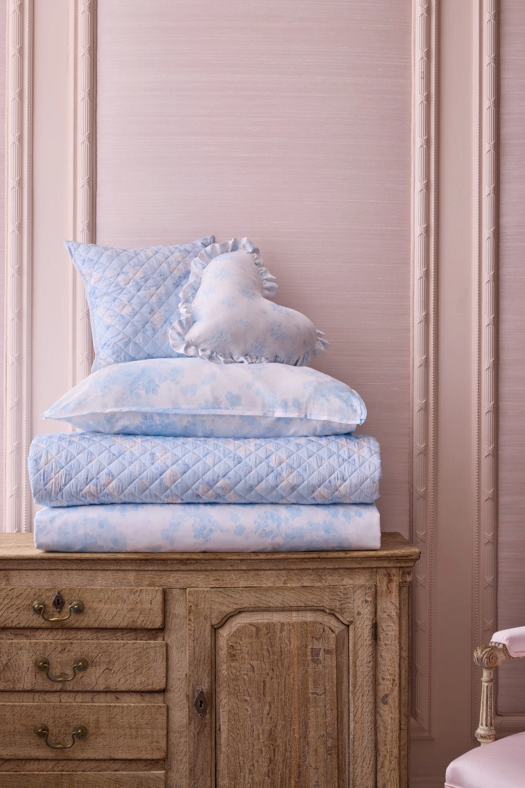 Floral Quilted Pillow