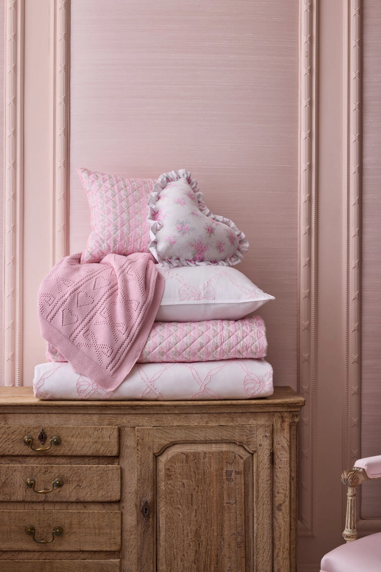 Floral Quilted Pillow