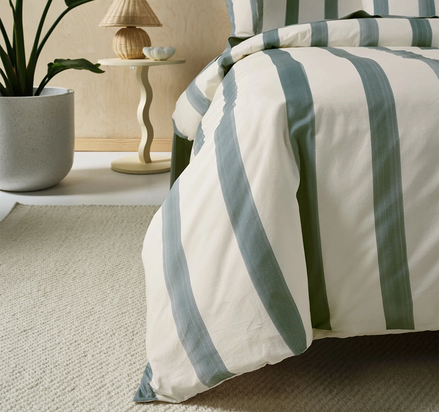 Fremantle Quilt Cover Set Range Seafoam