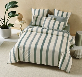 Fremantle Quilt Cover Set Range Seafoam