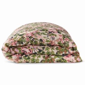 Garden Path Floral Linen Quilt Cover (US)