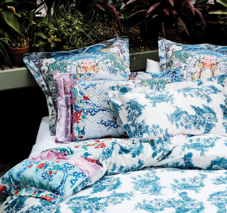 Geisha Gateway Quilt Cover Set Range Blue