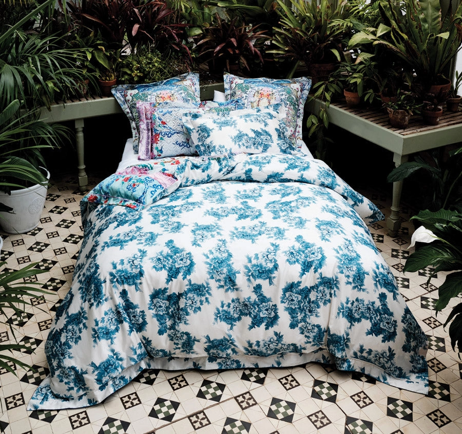 Geisha Gateway Quilt Cover Set Range Blue