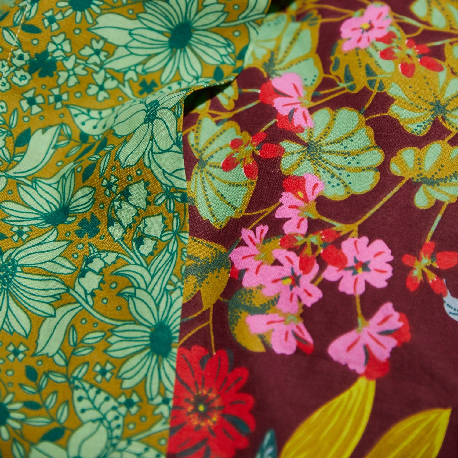 Genevieve Cotton Quilt Cover - Mahogany