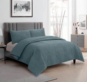 Hana Quilt Cover Set Range Stormy Sea