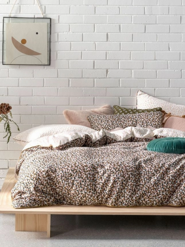 Hannah Blush Quilt Cover Set by Linen House