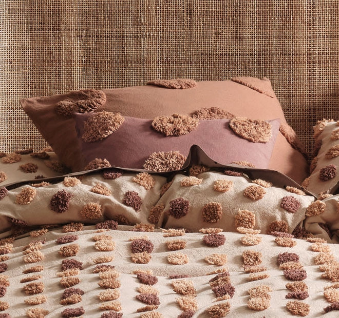Haze Quilt Cover Set Range Pecan