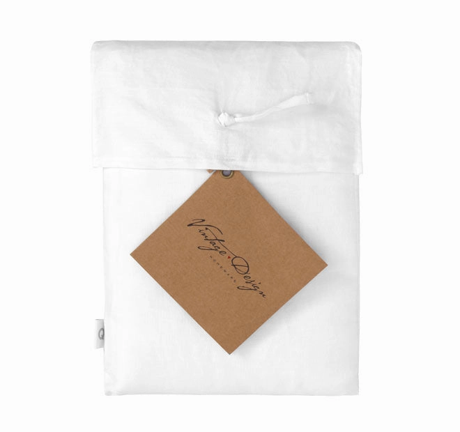 Hemp Quilt Cover Set Range White
