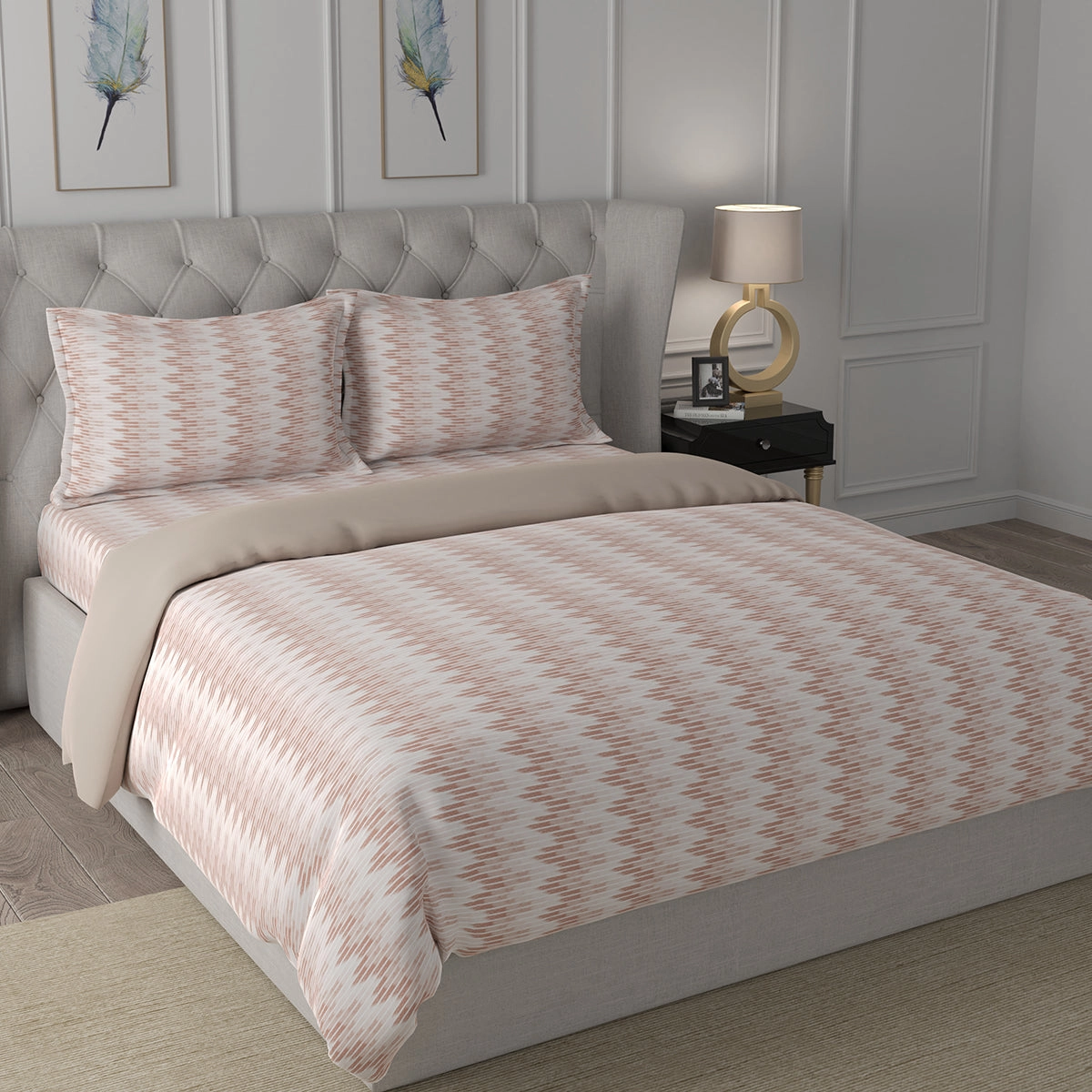 Hermosa Exotic Bouquet Asher Red 4 Pc Quilt/Quilted Bed Cover Set