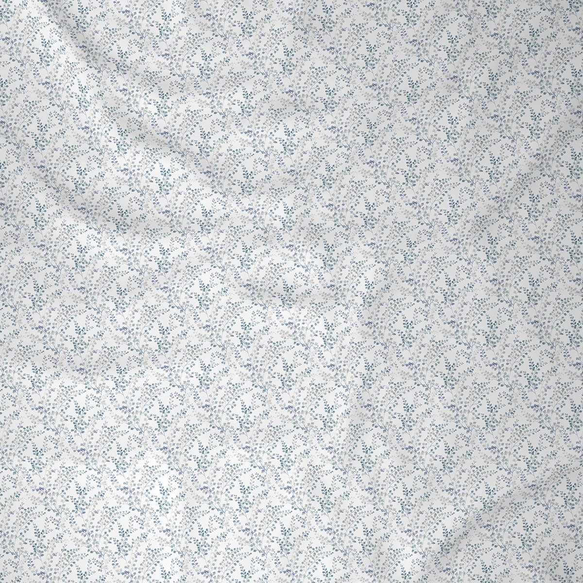 Hermosa Exotic Bouquet Foliage Blue Quilt