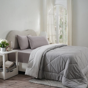 Hermosa Glister Pebble Ash 150GSM Reversible Summer AC Quilt